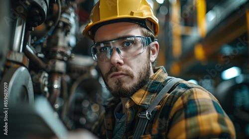 Wallpaper Mural portrait of Male engineer in factory Torontodigital.ca