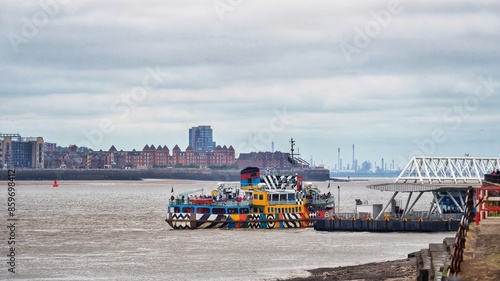 Snowdrop Ferry Leaving to Cross the Mersey