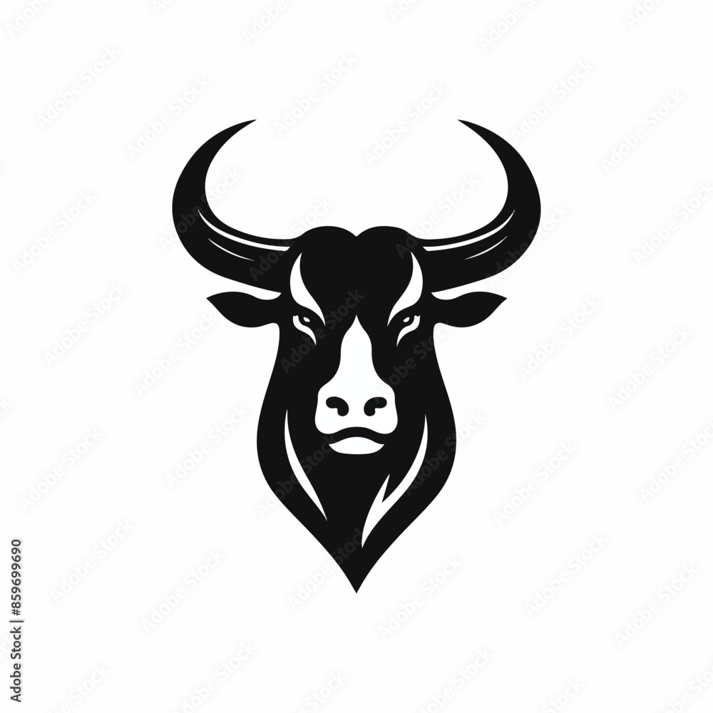 Vector logo of a mad bull. black and white illustration of a raging ox. Professional logo can be used as emblem, sign, tattoo. Vector logo of a mad bull. black and white illustration of a raging ox. Professional logo can be used as emblem, sign, tattoo.