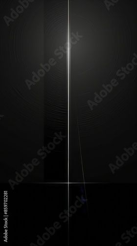 Dark minimalist wallpaper featuring a single white line on a black background. ,Dark Color light ,vectorline design , illustration , Mobile Wallpaper