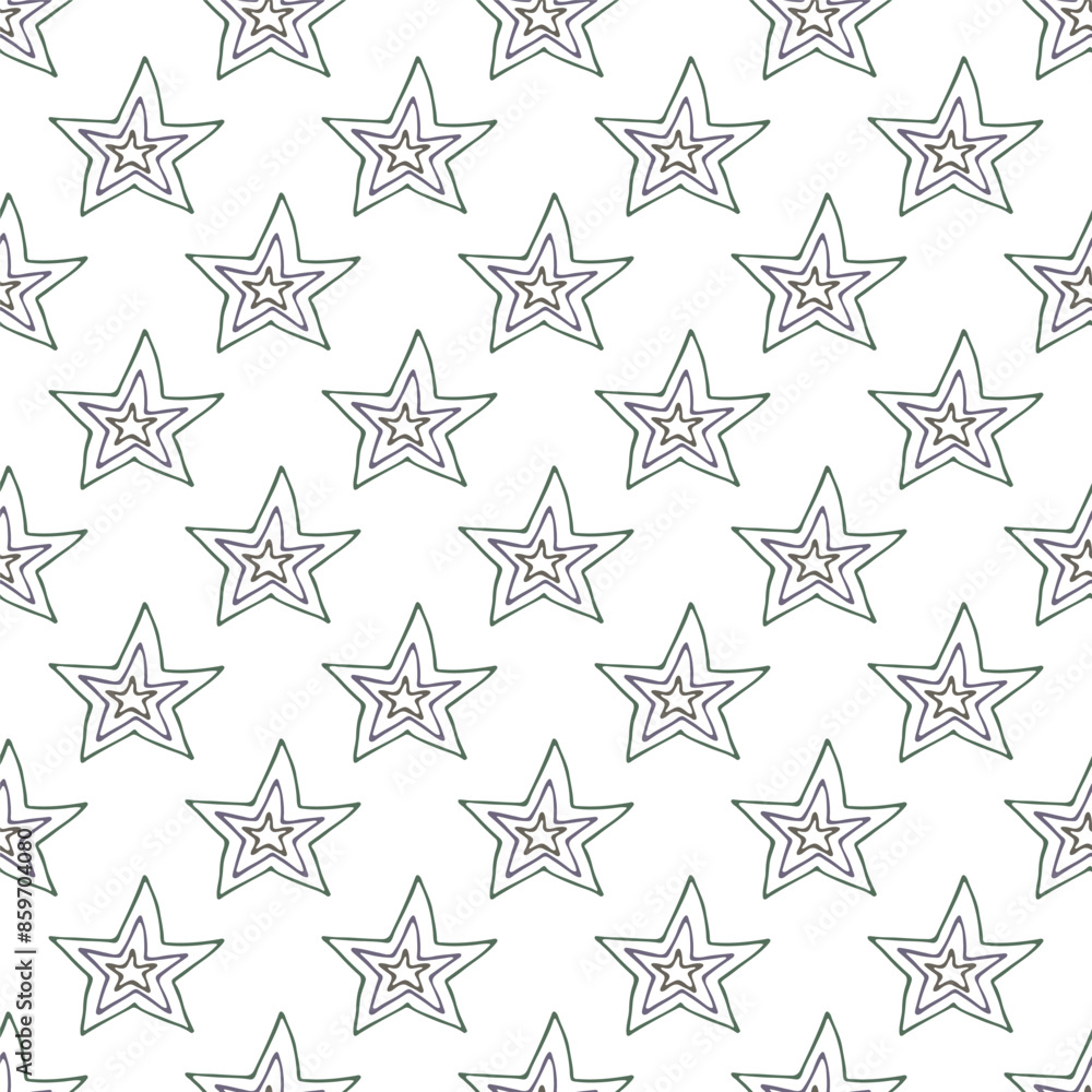 Seamless pattern with cute stars doodle for decorative print, wrapping paper, greeting cards, wallpaper and fabric Seamless pattern with cute stars doodle for decorative print, wrapping paper, greeting cards, wallpaper and fabric