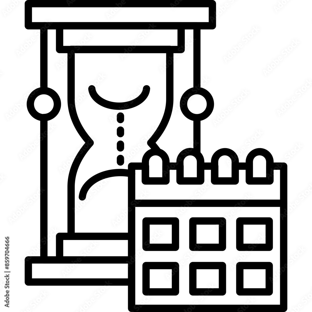 Sand Clock Icon Sand Clock Icon