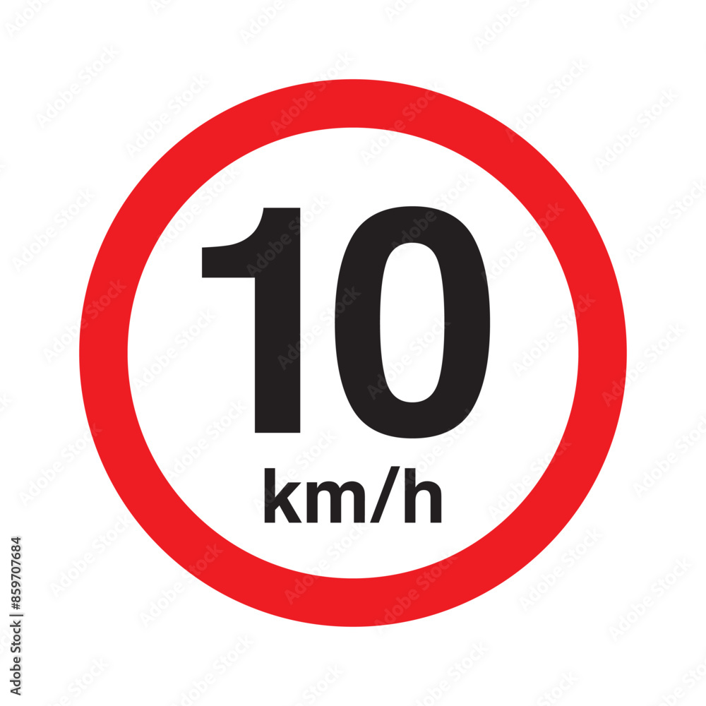 Maximum Speed Limit Sign Maximum Speed Limit 10 km Sign Maximum Speed Limit Sign Maximum Speed Limit 10 km Sign