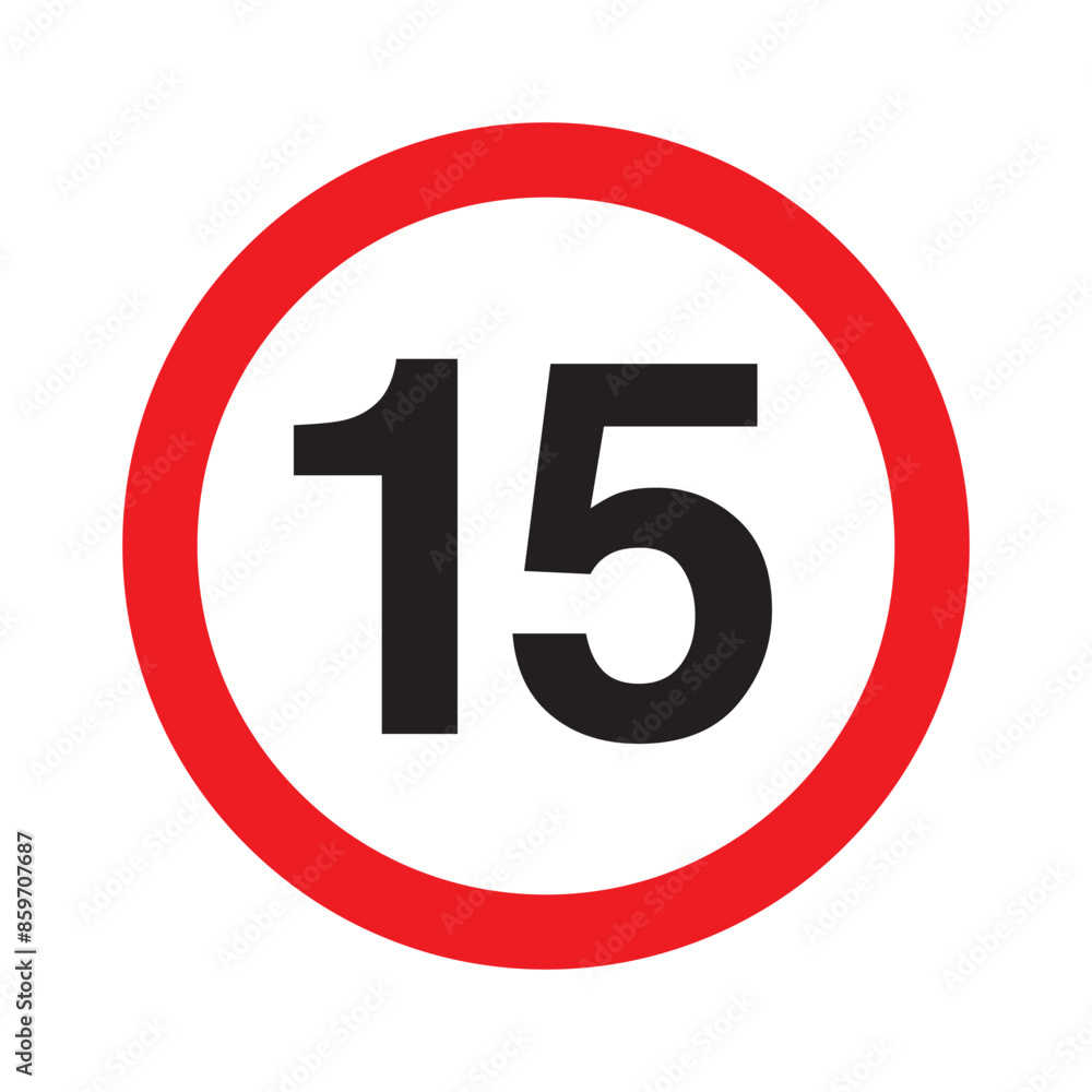 Maximum Speed Limit Sign Maximum Speed Limit 15 km Sign Maximum Speed Limit Sign Maximum Speed Limit 15 km Sign