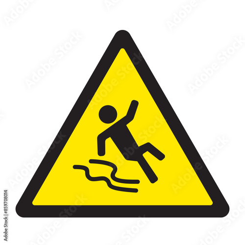 Caution slippery conditions when wet