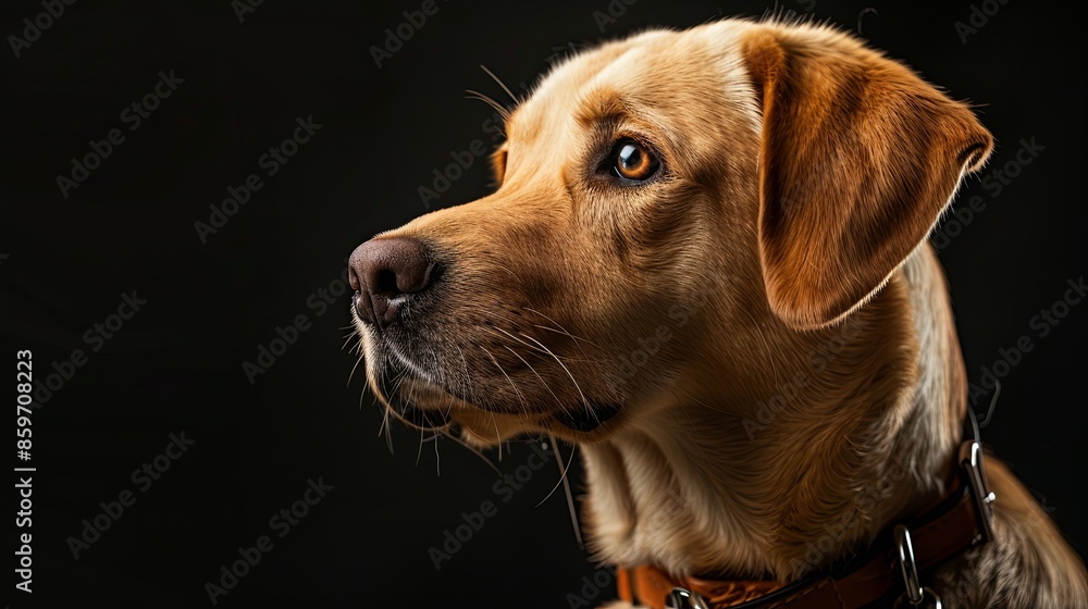 a dog with a dog collar a dog with a dog collar