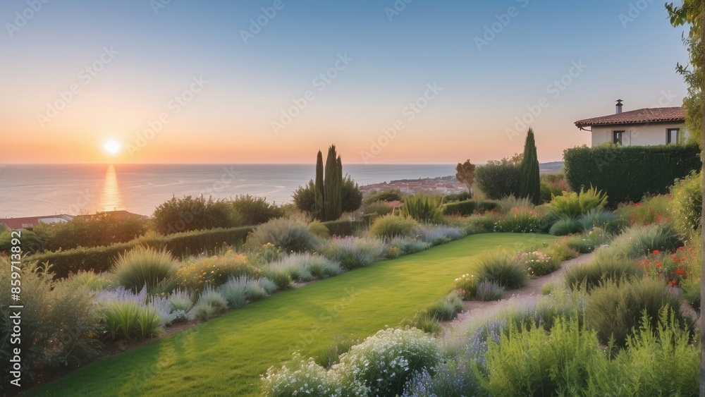 Romantic summer garden Romantic summer garden