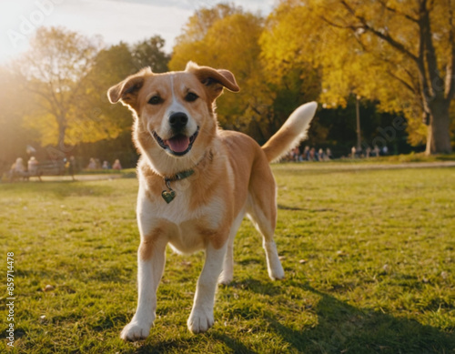 golden retriever in the park