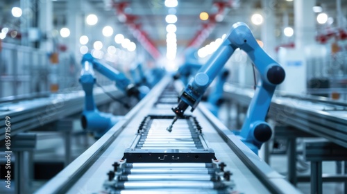 Wallpaper Mural Automated PCB components production on a high-tech factory assembly line. Fully Automated PCB Assembly Line Torontodigital.ca