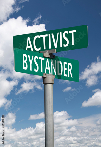 Fotografía activist bystander sign