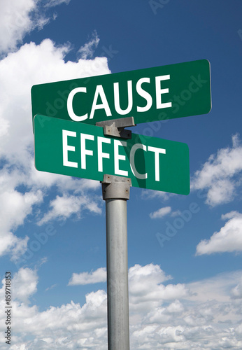 cause effect sign