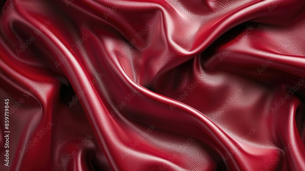 Obraz premium Smooth crimson leather surface