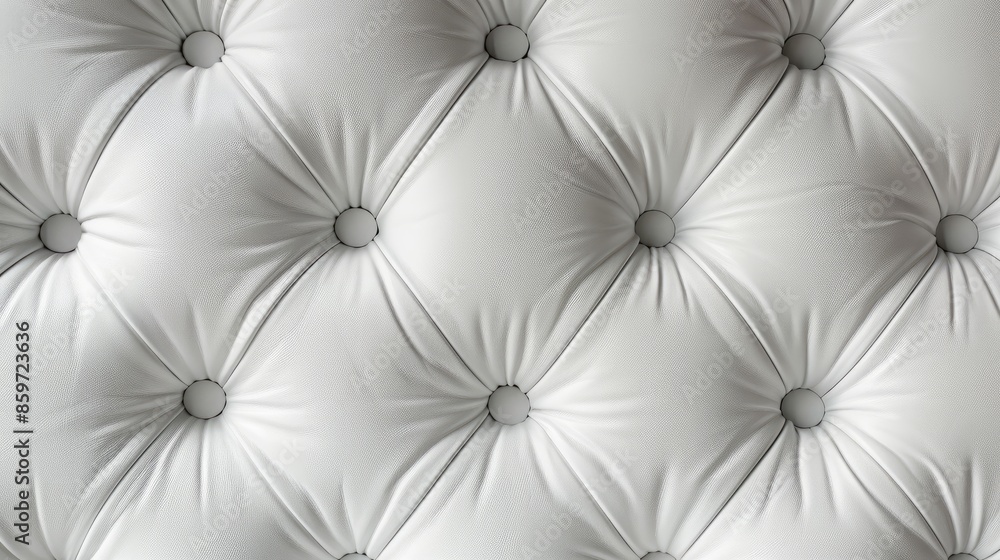 Fototapeta premium Background of White Leather Upholstery