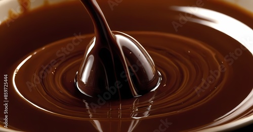 melted chocolate dripping food