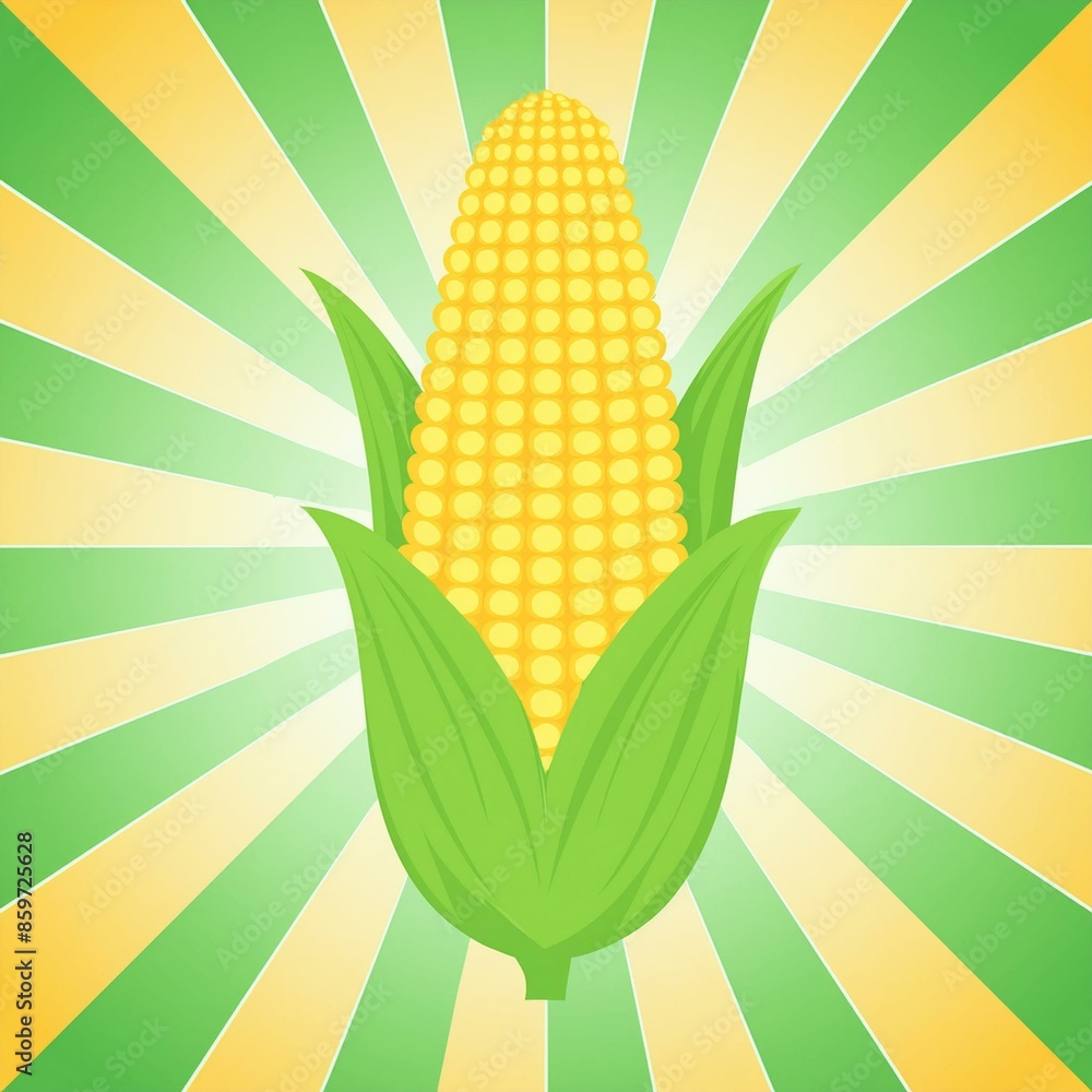 Obraz premium Corn in pop art style