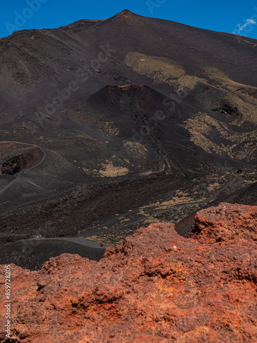 Etna view from Crateri Silvestri