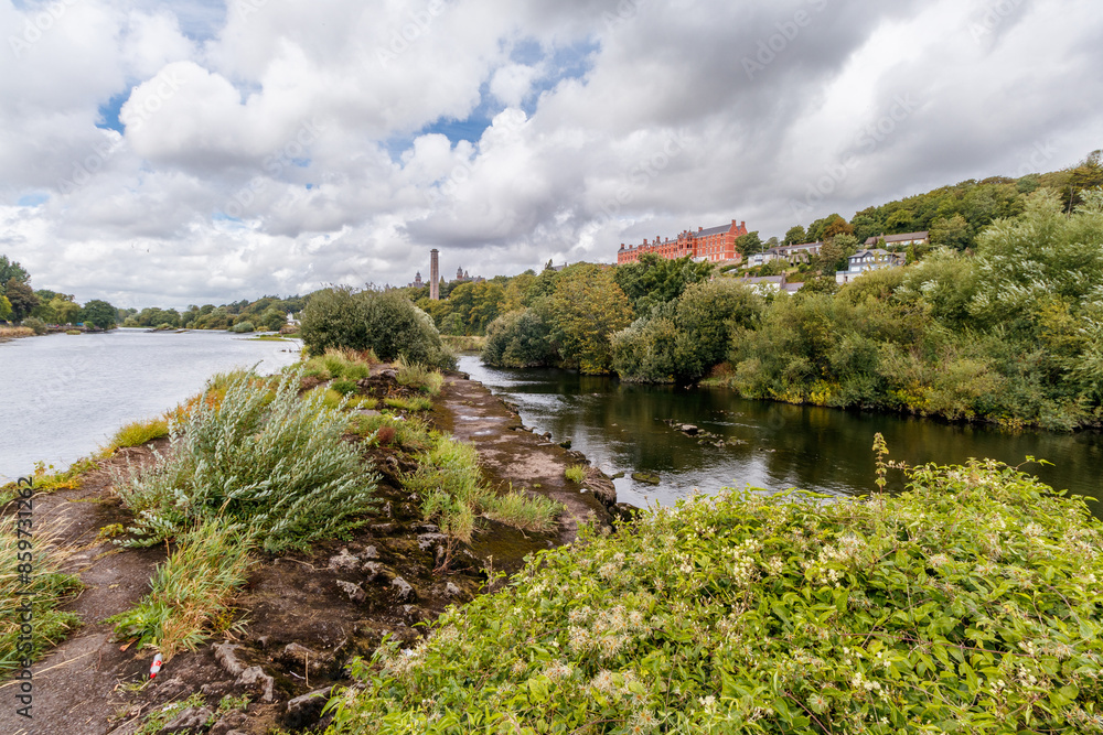 Fototapeta premium landscape with river and sky in Cork