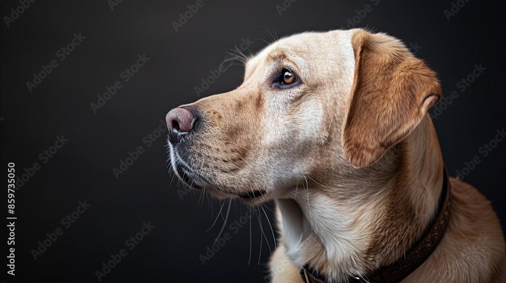 a dog with a dog collar a dog with a dog collar