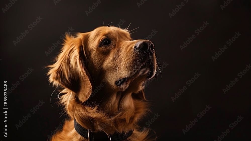 a dog with a dog collar a dog with a dog collar