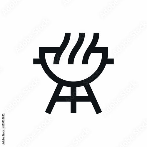 barbeque bbq grill meat icon