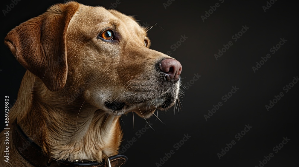 a dog with a dog collar a dog with a dog collar