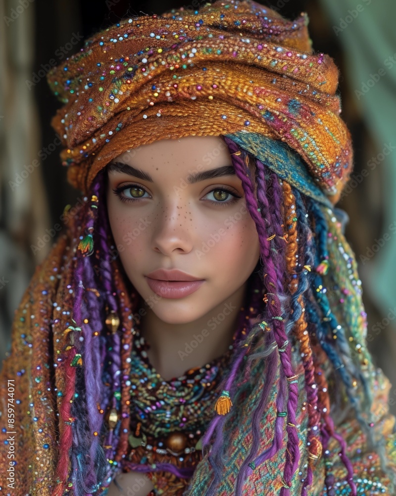 Portrait of a bohemian girl Portrait of a bohemian girl