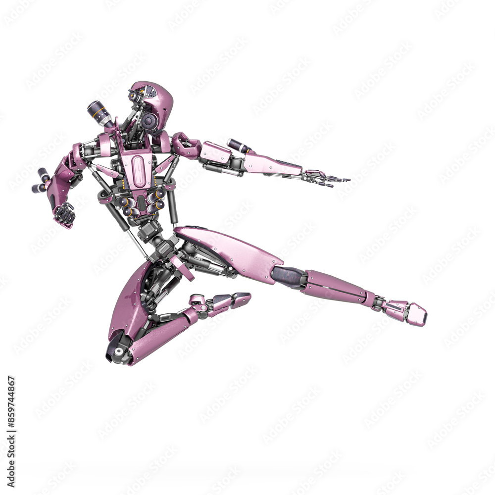 apocalypse cyborg is jumping to kick up apocalypse cyborg is jumping to kick up