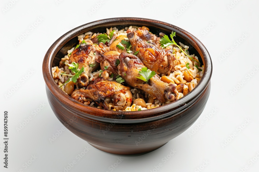 Biryani Boneless Chicken. isolated background. Biryani Boneless Chicken. isolated background.