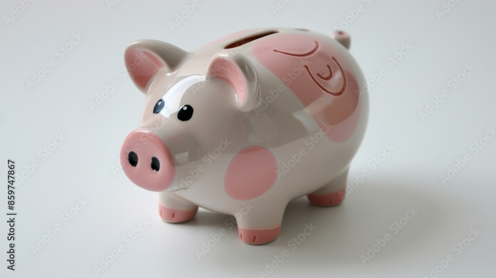 Use a piggy bank to save money for financial security and personal expenses. Use a piggy bank to save money for financial security and personal expenses.