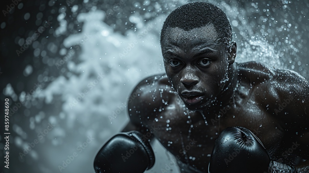 athletic build guy in boxing gloves athletic build guy in boxing gloves
