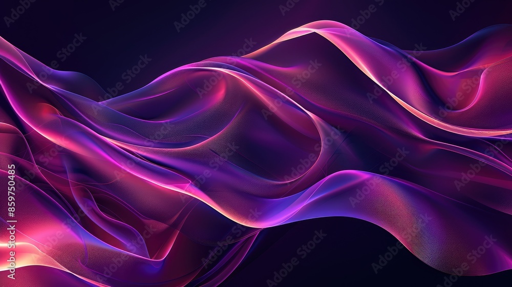 Obraz premium Abstract purple fuchsia design on dark background for website or wallpaper