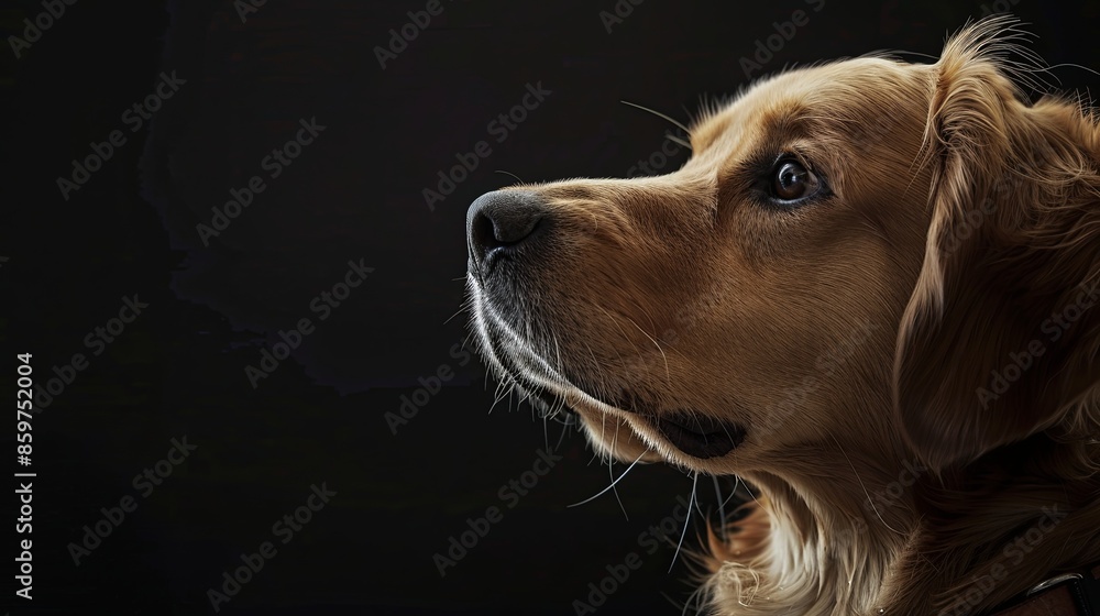 a dog closeup on black background a dog closeup on black background