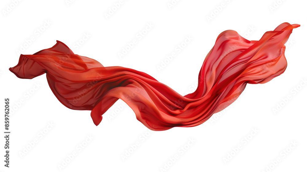 Red Silk Swirling in Air Red Silk Swirling in Air