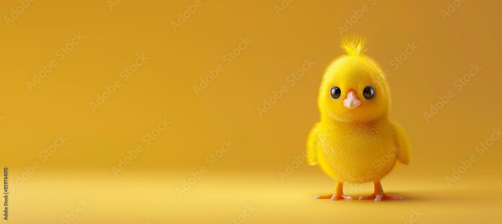 Characteristic cute chicks, yellow background.特徴的な可愛い雛、黄色い背景。Generative AI Characteristic cute chicks, yellow background.特徴的な可愛い雛、黄色い背景。Generative AI
