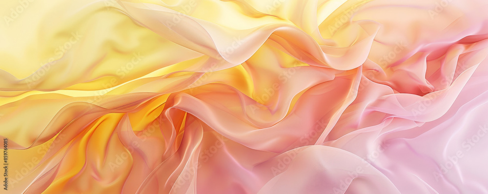Contemporary art background featuring soft gradients of yellow and pink. The design is calming and serene, with smooth, flowing shapes and delicate textures Contemporary art background featuring soft gradients of yellow and pink. The design is calming and serene, with smooth, flowing shapes and delicate textures