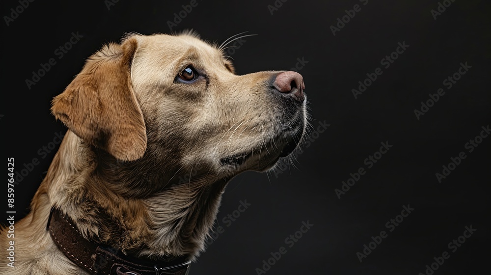 a dog with a dog collar a dog with a dog collar