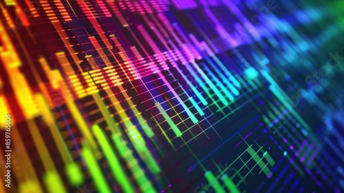 Wallpaper Mural Abstract Colorful Digital Pattern Torontodigital.ca