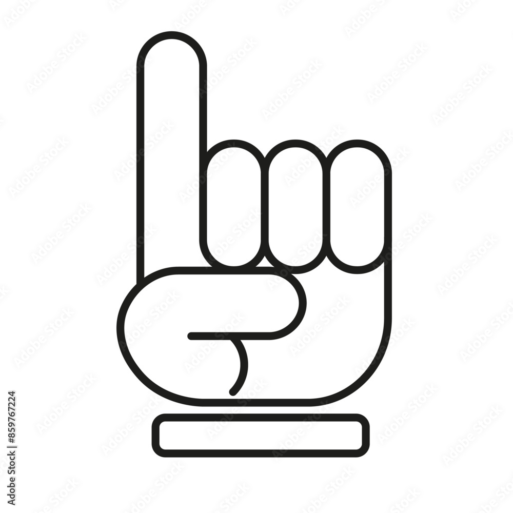 hand icon with finger up, index finger. button for app, mobile, internet, social media, pictogram, sign. hand icon, outline vector symbol. black icon hand icon with finger up, index finger. button for app, mobile, internet, social media, pictogram, sign. hand icon, outline vector symbol. black icon