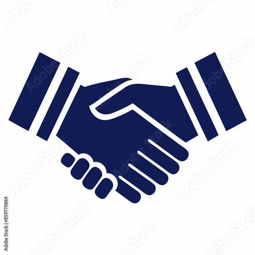 handshake icon vector illustration