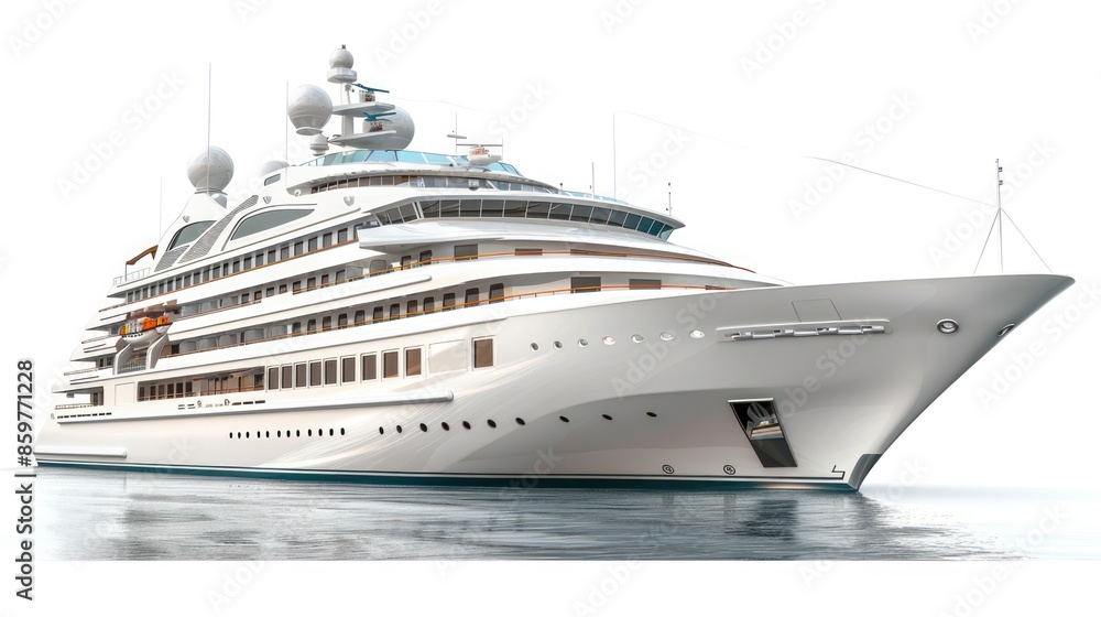 Luxury Yacht on Calm Waters Luxury Yacht on Calm Waters