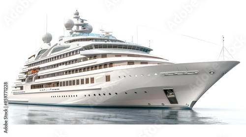 Luxury Yacht on Calm Waters © Barokahe