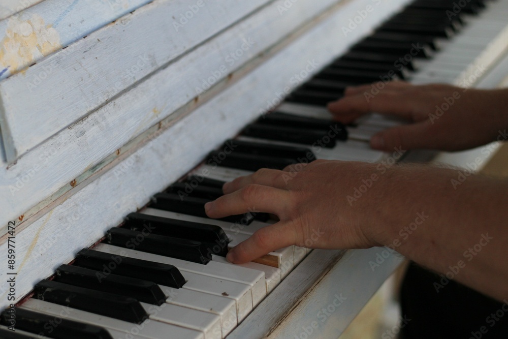 Fototapeta premium playing the piano