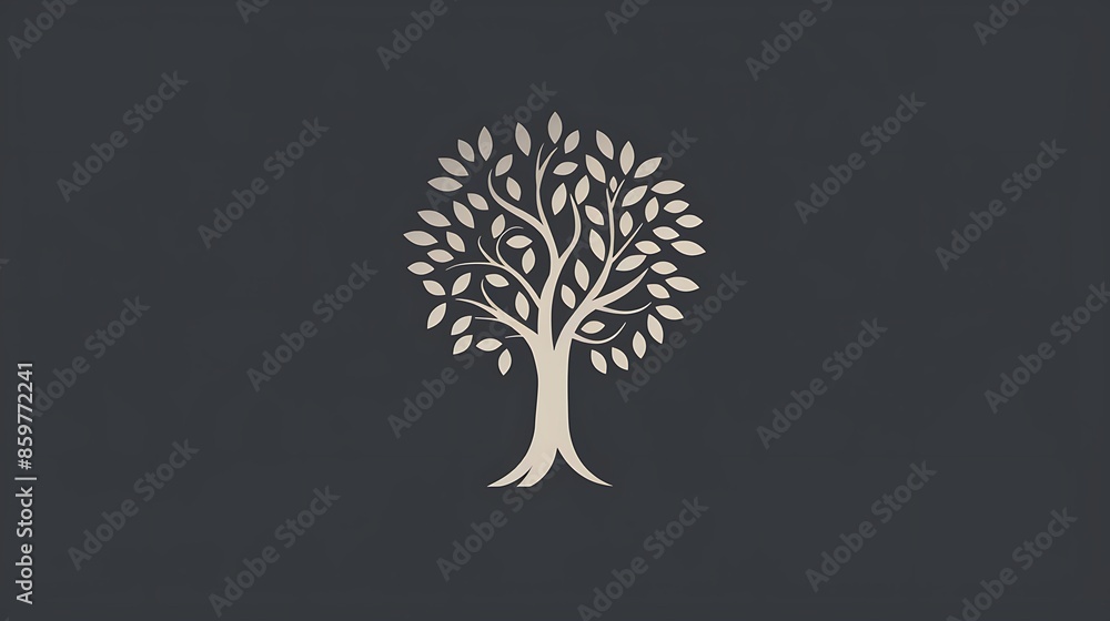 Naklejka premium leaf, tree, nature, illustration, design, vector, icon, plant, symbol, growth, eco, abstract, environment, forest, ecology, isolated, green, garden, natural, graphic, tree branch, silhouette, backgrou