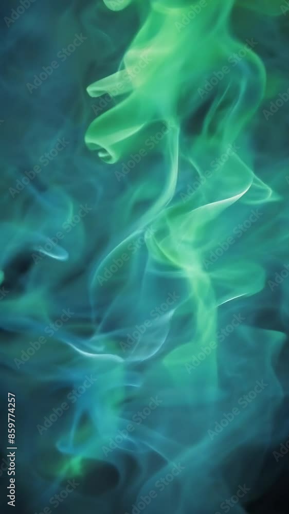 This image showcases ethereal swirls of green and blue smoke merging seamlessly, creating a mesmerizing and abstract visual. The vibrant colors and soft gradients evoke a mystical and tranquil mood, This image showcases ethereal swirls of green and blue smoke merging seamlessly, creating a mesmerizing and abstract visual. The vibrant colors and soft gradients evoke a mystical and tranquil mood,