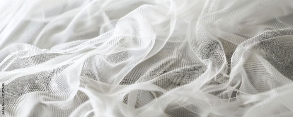 White Mesh Netting: Delicate white mesh netting on a white background, creating a light and airy texture. White Mesh Netting: Delicate white mesh netting on a white background, creating a light and airy texture.