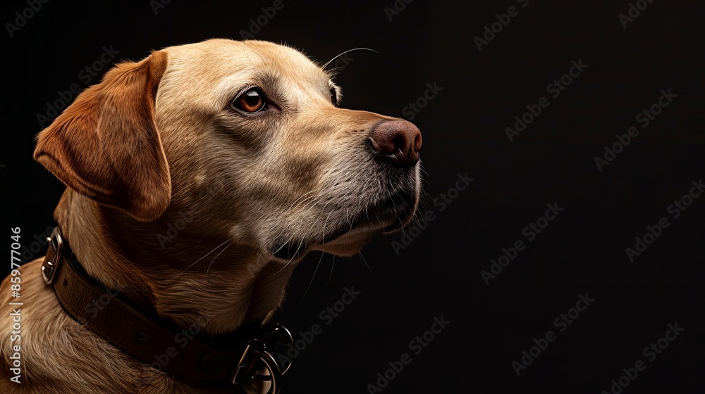 a dog with a dog collar a dog with a dog collar