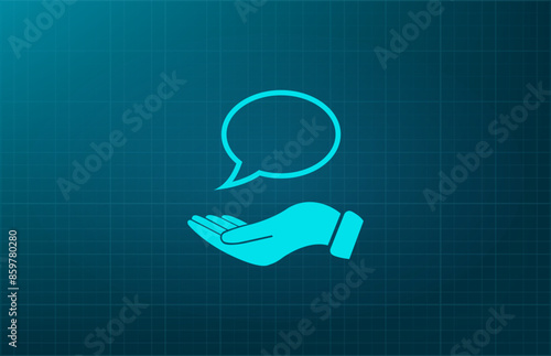 Vector illustration, blue background.
