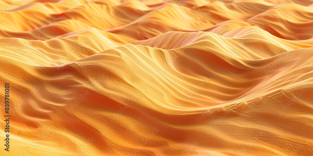 Desert Sand: Close-Up Texture of Sand Dunes, showcasing Fine Granules and Warm Desert Colors. Desert Sand: Close-Up Texture of Sand Dunes, showcasing Fine Granules and Warm Desert Colors.