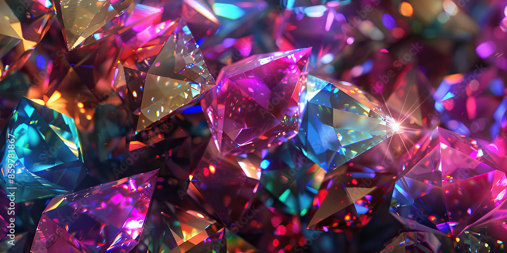 Sparkling Gemstones: Close-Up Texture of Faceted Gemstones, highlighting Sparkling Brilliance and Preciousness. Sparkling Gemstones: Close-Up Texture of Faceted Gemstones, highlighting Sparkling Brilliance and Preciousness.