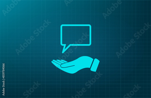 Vector illustration, blue background.
